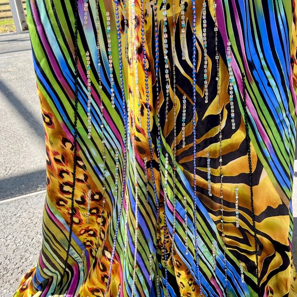 Cache’ silk beaded dress - Picture 5 of 11